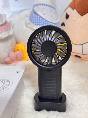 Mros Solar-Powered Handheld Desktop Fan, Portable, Outdoor USB Rechargeable for Summer. photo review