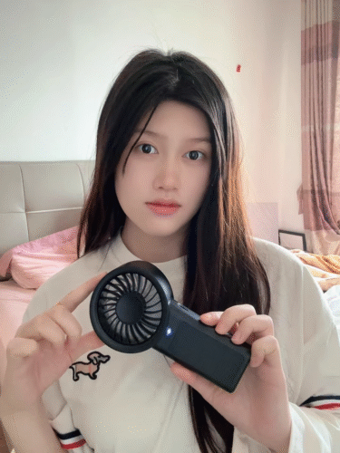 Mros Solar-Powered Handheld Desktop Fan, Portable, Outdoor USB Rechargeable for Summer. photo review