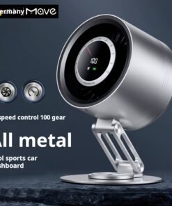 Metal Mini Fan 360° Rotating Folding Turbine Fan Office Desktop Silent Air Circulation Fan USB Rechargeable Portable Small Bedroom Home Use 2025 New Model