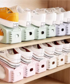 New Direct Sales Adjustable Storage Double-Layer Thickened Shoe Rack with Layered Shoe Trays for Home and Dormitory Shoe Storage Rack Shoe Cabinet (PACK OF 20)