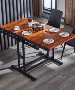 Minimalist home dining table, transformable table, multifunctional folding table, multi-tiered bookshelf, balcony storage rack, extendable rack