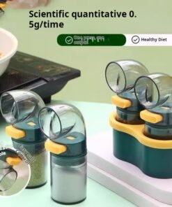 Quantitative Salt Container Seasoning Box Seasoning Canister New Sprinkle Control Kitchen Measuring Bottle Control High-end Salt Seasoning Bottle Convenient